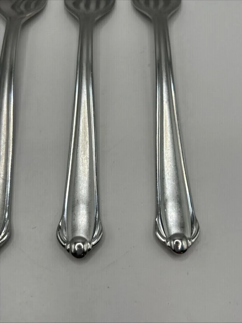 4 Salad Forks Mikasa Gerald Patrick CLASSICO SATIN 18/8 Stainless Korea 6 3/8